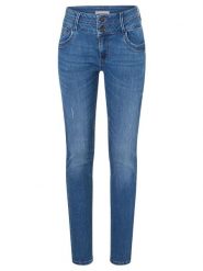 Timezone Dżinsy "Enya" - Skinny fit - w kolorze niebieskim rozmiar: W27/L34. Niebieskie jeansy Timezone, l, z aplikacjami, klasyczne. Za 114.44 zł.