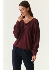 TATUUM Bluzka w kolorze brązowym rozmiar: 36. Brązowe bluzki Tatuum, bez wzorów, bez kołnierzyka, bez ramiączek. Za 113.95 zł.