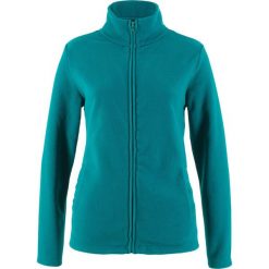 Bluza rozpinana z polaru z wpuszczanymi kieszeniami bonprix kobaltowo-turkusowy. Bluzy z polaru bonprix. Za 37.99 zł.