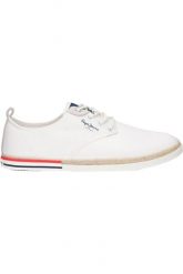 Buty Pepe Jeans Białe Sneakersy Maoui Surf. Białe buty treningowe Pepe Jeans, bez wzorów, z jeansu, bez zapięcia, trekkingowe. Za 194.41 zł.