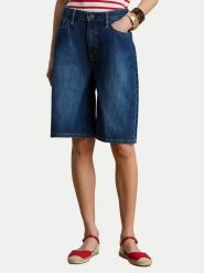 LAUREN RALPH LAUREN Szorty jeansowe 200P13594001 Niebieski Wide Leg. Niebieskie szorty Lauren Ralph Lauren, bez wzorów, z bawełny. Za 729.99 zł.