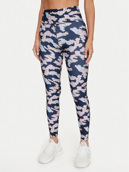 Reebok Legginsy Train Como Tight 100076266 Granatowy Slim Fit. Niebieskie legginsy Reebok, bez wzorów, z syntetyku, sportowe. Za 149.99 zł.