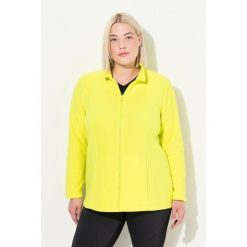 Damskie Bluza polarowa system modułowy do wpinania z recyklingu. Zielone bluzy bez kaptura Ulla Popken, plus size, bez wzorów, z materiału. Za 195.99 zł.