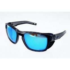 Okulary przeciwsłoneczne sportowe górskie Julbo Shield M Spectron 3 CF. Niebieskie okulary przeciwsłoneczne JULBO, bez wzorów. W wyprzedaży za 339.15 zł.