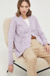 Max Mara Leisure sweter jedwabny kolor fioletowy lekki. Fioletowe swetry Max Mara Leisure, l, bez wzorów, z dzianiny, bez ramiączek. Za 1,219.90 zł.