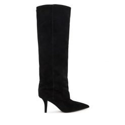 Kozaki Guess. Czarne kozaki Guess, z aplikacjami, bez obcasa, na szpilce, bez zapięcia. Za 1,059.00 zł.