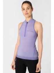 Super.natural Top sportowy "Grava" w kolorze lawendowym rozmiar: XS. Różowe topy sportowe super.natural, xs, bez wzorów, z materiału, outdoorowe. Za 173.99 zł.