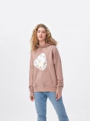 Sprandi Bluza SP22-BLD120 Brązowy Relaxed Fit. Brązowe bluzy Sprandi, xs, bez wzorów, z bawełny, bez kaptura. Za 139.99 zł.