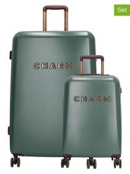 Charm Walizki (2 szt.) w kolorze zielonym rozmiar: onesize. Zielone walizki Charm. Za 434.99 zł.