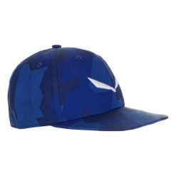 Czapka Sportowa Z Daszkiem Unisex Salewa Puez Camou Flat. Niebieskie czapki z daszkiem Salewa, bez wzorów, sportowe. Za 128.73 zł.
