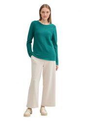 Tom Tailor Sweter w kolorze turkusowym rozmiar: XXL. Niebieskie swetry Tom Tailor, xxl, bez wzorów, z bawełny, bez ramiączek. Za 70.57 zł.