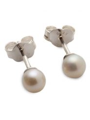 Pandora Srebrne kolczyki-wkrętki z perłami rozmiar: onesize. Brązowe kolczyki Pandora, z perłą, srebrne. Za 217.99 zł.