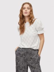 Vila Bluzka Kawa 14070251 Biały Regular Fit. Białe bluzki Vila, xxl, bez wzorów, z syntetyku, bez kołnierzyka, bez ramiączek. Za 59.99 zł.