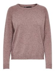 ONLY Sweter "Lesly" w kolorze szaroróżowym rozmiar: M. Różowe swetry ONLY, m, bez wzorów, bez ramiączek. Za 109.26 zł.