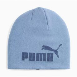 Czapka Zimowa Puma ESS Cuffless Beanie. Niebieskie czapki zimowe Puma, bez wzorów, z dzianiny, klasyczne. Za 79.20 zł.