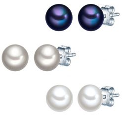Valero Pearls Kolczyki sztyfty z perłą srebro wysokiej próby Perła hodowlana słodkowodna srebrny 1 ct Damski. Szare kolczyki Valero Pearls, z perłą, srebrne. Za 239.99 zł.