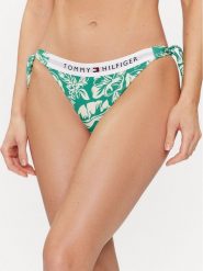 Tommy Hilfiger Dół od bikini UW0UW05366 Zielony. Zielone bikini Tommy Hilfiger, bez wzorów, z syntetyku. Za 109.99 zł.
