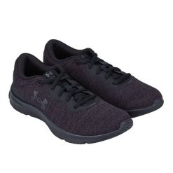 Trampki Damskie. Czarne trampki Under Armour, bez wzorów, sportowe, bez zapięcia. Za 288.99 zł.