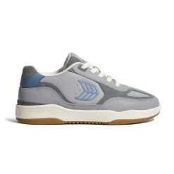 Buty sportowe Cariuma Skategoat C25 Onyx Grey Leather Faded Denim Logo. Szare buty treningowe CARIUMA, bez wzorów, z denimu, bez zapięcia. W wyprzedaży za 387.45 zł.