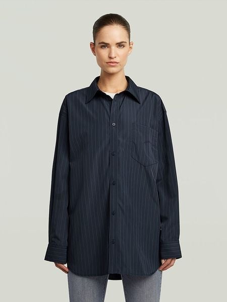 G-Star Koszula w kolorze granatowym rozmiar: L. Niebieskie koszule G-Star, l, bez wzorów, retro, bez kołnierzyka, bez ramiączek. Za 189.95 zł.