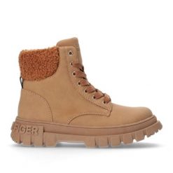 Buty Tommy Hilfiger Lace-Up Bootie Cognac W T3A5-33053-1628582-582 brązowe. Brązowe buty treningowe na jesień, bez wzorów, ze skóry, bez zapięcia. Za 680.39 zł.