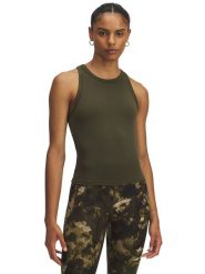 Under Armour Top funkcyjny w kolorze khaki rozmiar: XS. Brązowe topy sportowe Under Armour, xs, bez wzorów. Za 117.73 zł.