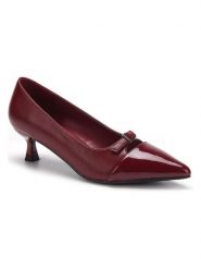 C'M Czółenka w kolorze bordowym rozmiar: 36. Czerwone czółenka C'M, bez wzorów, klasyczne, bez obcasa, na obcasie, bez zapięcia. Za 108.99 zł.