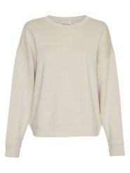 MOSS COPENHAGEN Bluza "Ima Q" w kolorze beżowym rozmiar: L/XL. Brązowe bluzy Moss Copenhagen, l, bez wzorów, bez kaptura. Za 135.81 zł.