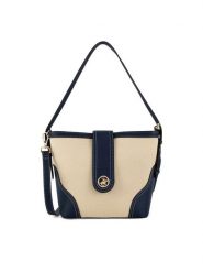 Beverly Hills Polo Club Torebka BHPC-C-013-07 Granatowy. Niebieskie torebki klasyczne Beverly Hills Polo Club, bez wzorów, z tworzywa sztucznego, bez dodatków. Za 199.99 zł.