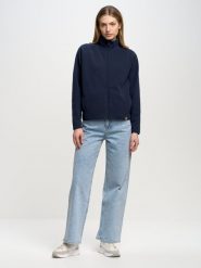 Bluza damska polarowa rozpinana granatowa Sherley 403. Niebieskie bluzy bez kaptura BIG STAR, l, bez wzorów, z polaru, bez kaptura. W wyprzedaży za 189.99 zł.