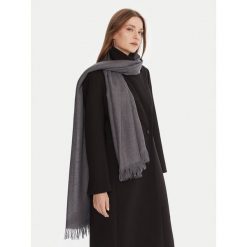 Szal Weekend Max Mara. Szare szaliki i kominy Weekend Max Mara, bez wzorów. Za 779.99 zł.