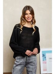 Joséfine Sweter wełniany "Rahel" w kolorze czarnym rozmiar: L. Czarne swetry Joséfine, l, bez wzorów, z wełny, bez ramiączek. Za 114.44 zł.
