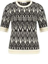 EDITION Sweter w kolorze czarno-kremowym rozmiar: 38. Brązowe swetry EDITION, bez wzorów, bez ramiączek. Za 146.85 zł.