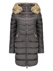 Geographical Norway Płaszcz pikowany "Bololita" w kolorze czarnym rozmiar: XXL. Czarne płaszcze Geographical Norway, xxl, bez wzorów, bez kaptura. Za 205.45 zł.