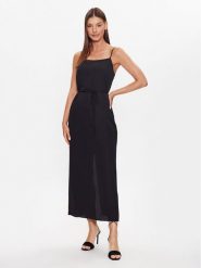 Calvin Klein Sukienka codzienna K20K205681 Czarny Regular Fit. Czarne sukienki Calvin Klein, na co dzień, bez wzorów, z syntetyku, bez kołnierzyka, bez ramiączek, proste. Za 499.99 zł.