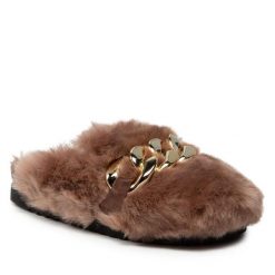 Kapcie Gabor. Brązowe kapcie Gabor, bez wzorów. Za 479.99 zł.
