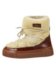 GANT Footwear Botki zimowe "Snowmont" w kolorze kremowo-brązowym rozmiar: 37. Brązowe botki GANT Footwear, bez wzorów, z wełny, bez obcasa, bez zapięcia. Za 195.77 zł.