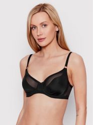Chantelle Biustonosz z fiszbiną Pure Light C10M10 Czarny. Czarne biustonosze Chantelle, bez wzorów, z syntetyku. Za 199.99 zł.