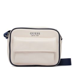 Torebka Guess. Białe listonoszki Guess, z aplikacjami, bez dodatków. Za 294.99 zł.