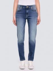 BIG STAR Dżinsy - Tapered fit - w kolorze niebieskim rozmiar: W30/L30. Niebieskie jeansy BIG STAR, l, z aplikacjami, klasyczne, z podwyższonym stanem. Za 169.99 zł.