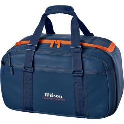 Torba Duffle Wilson Roland Garros 2026. Niebieskie torby sportowe Wilson, bez wzorów, z materiału, na ramię, duże. Za 276.50 zł.