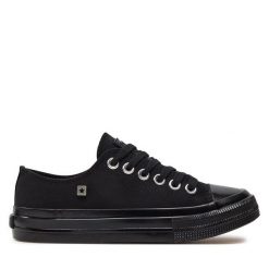 Trampki Big Star Shoes. Czarne trampki BIG STAR SHOES, bez wzorów, retro, bez zapięcia. Za 99.99 zł.
