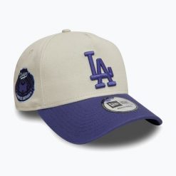 Czapka z daszkiem New Era WS Patch Eframe Los Angeles Dodgers. Brązowe czapki z daszkiem New Era, bez wzorów. Za 159.99 zł.
