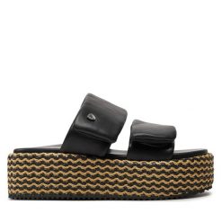 Espadryle Blauer. Czarne espadryle Blauer, bez wzorów, bez obcasa. Za 269.99 zł.
