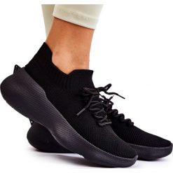 PS1 Wsuwane Buty Sportowe Damskie Czarne Dalmiro. Czarne buty treningowe PS1, bez wzorów, z gumy, bez zapięcia. Za 149.00 zł.