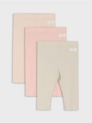 Bawełniane legginsy 3 pack - różowy. Czerwone legginsy sportowe Sinsay, l, bez wzorów, z bawełny. Za 25.99 zł.