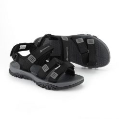 Sandały turystyczne unisex Alpine Pro Gode. Czarne sandały Alpine Pro, bez wzorów, z materiału, klasyczne, bez obcasa, bez zapięcia. Za 259.00 zł.