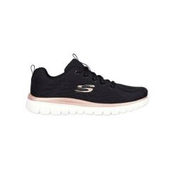Buty damskie sportowe Buty Skechers GET CONNECTED. Czarne buty treningowe Skechers, bez wzorów, bez zapięcia. Za 219.00 zł.