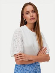 Vero Moda Bluzka Janni 10340706 Biały Regular Fit. Białe bluzki Vero Moda, m, bez wzorów, z bawełny, bez kołnierzyka, bez ramiączek. Za 99.99 zł.