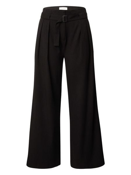 LeGer Spodnie "Viveka" w kolorze czarnym rozmiar: 34. Czarne spodnie materiałowe LeGer, bez wzorów, z materiału, z podwyższonym stanem. Za 179.22 zł.